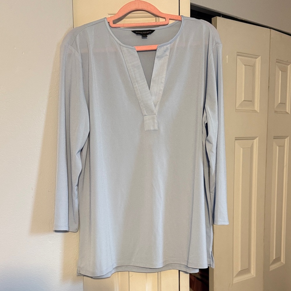 Worthington Sky Blue V-Neck Tunic